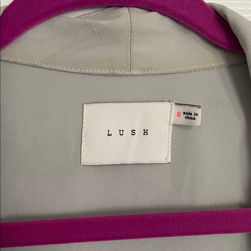 Lulus lush moonlit walk light grey jacket - Picture 3 of 8